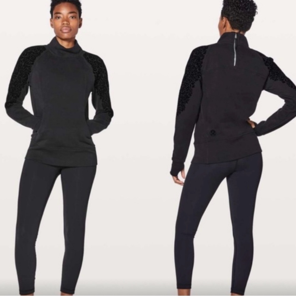 Lululemon Floral Flock Pullover Sweatshirt  🖤 - Picture 2 of 11